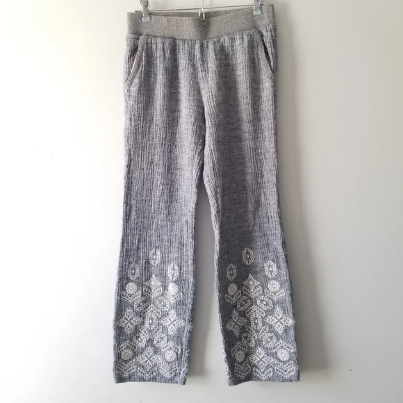 Soft Surroundings Shoreline Embroidered Pants XS - Picture 4 of 12